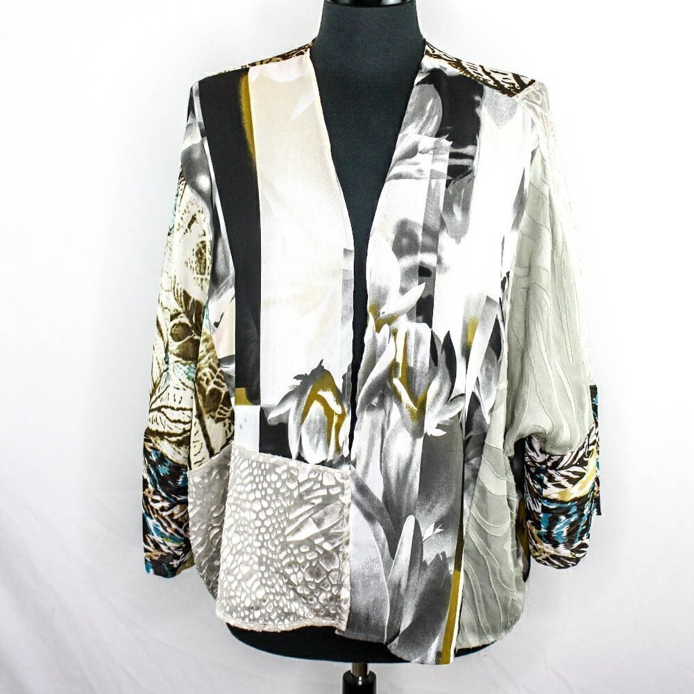 Chico's Travelers Sheer Open Front Cardiga…